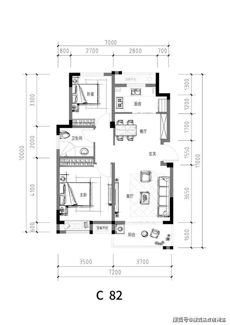 平湖鸿翔宝龙北宸里售楼中心户型图总价低