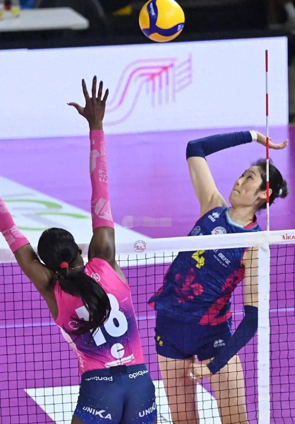 朱婷13分安娃19艾格努17对轰斯坎首回合横扫米兰