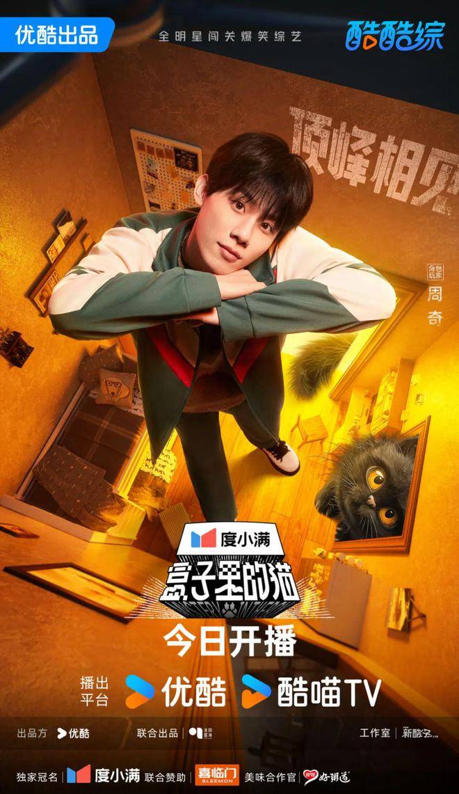 周奇想邀请小欢喜全员来盒子里的猫团建