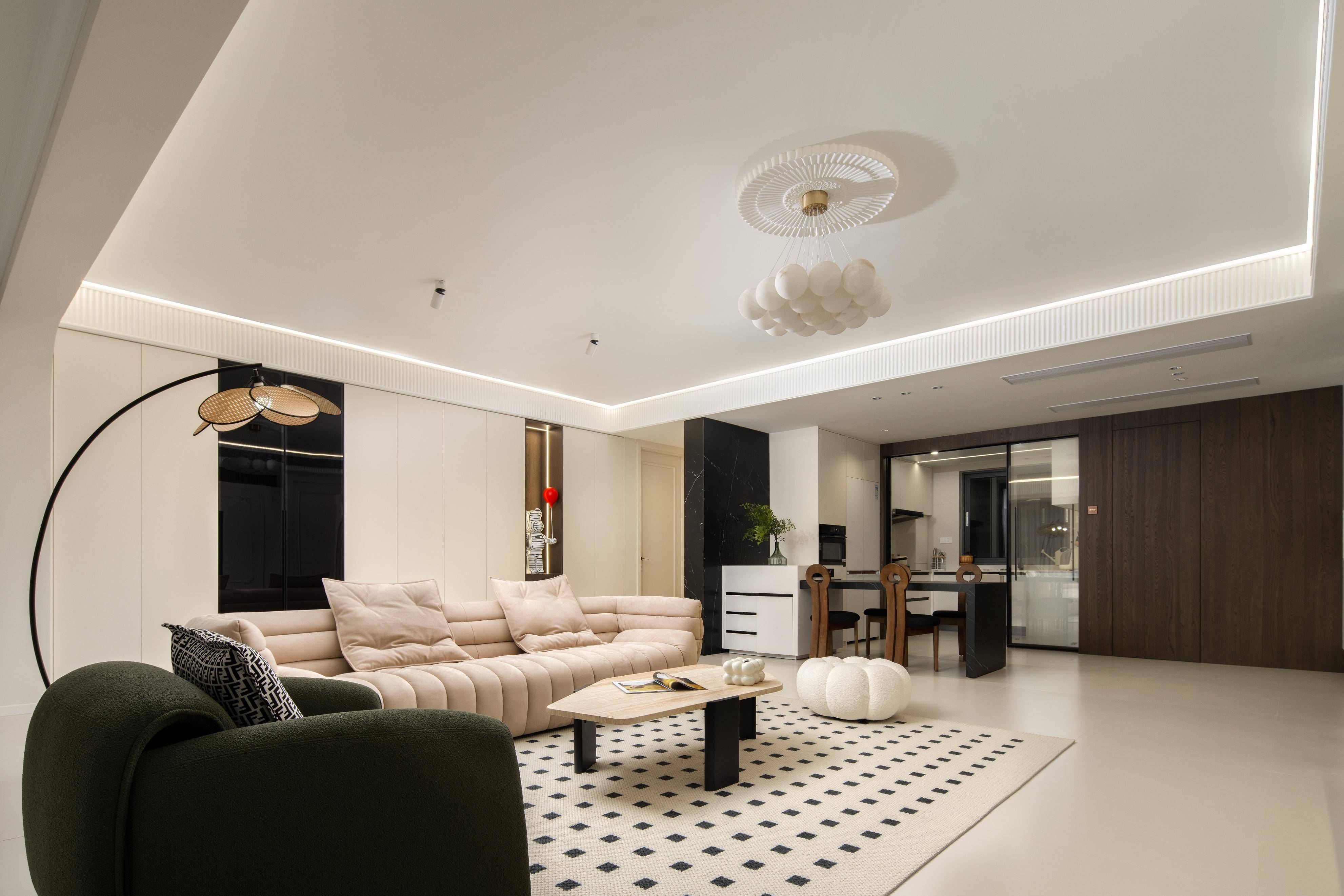 136㎡改善私宅 | 当现代遇上轻法式,洞见高品质生活空间