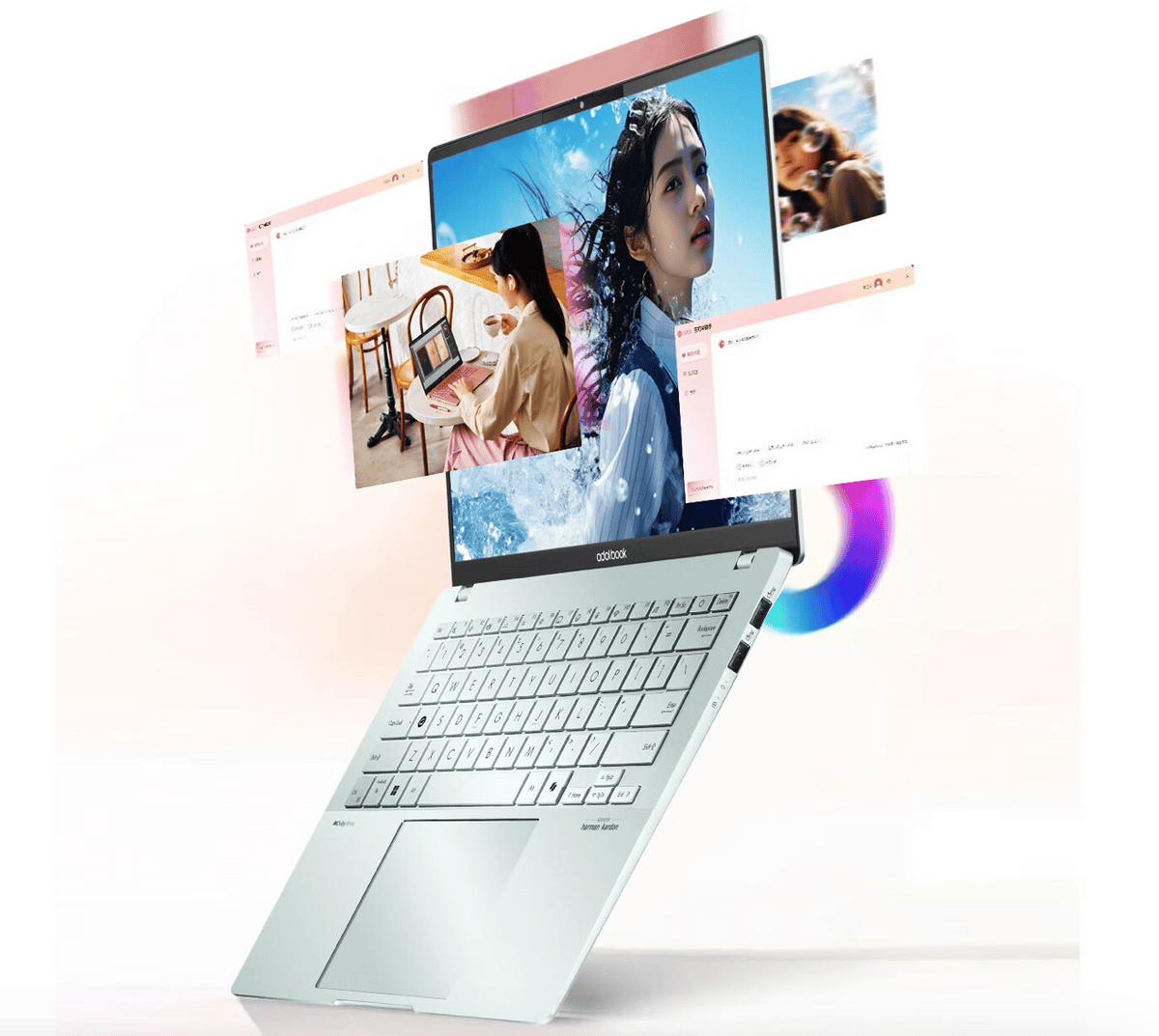 高性能ai超轻薄旗舰华硕a豆14air8845hai处理器129kg轻薄机身