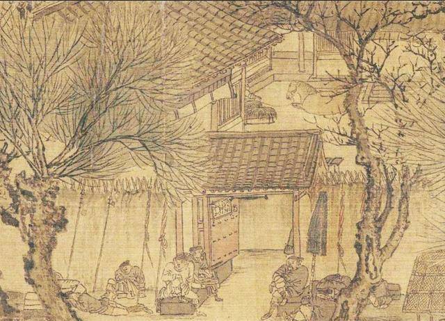 清明上河图放大100倍:出现一尴尬细节,树下睡觉的男子在干啥?_汴京_宋