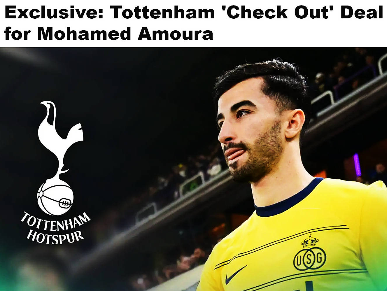 热刺寻找孙兴慜替补 盯上比甲前锋阿穆拉 被誉为阿尔_