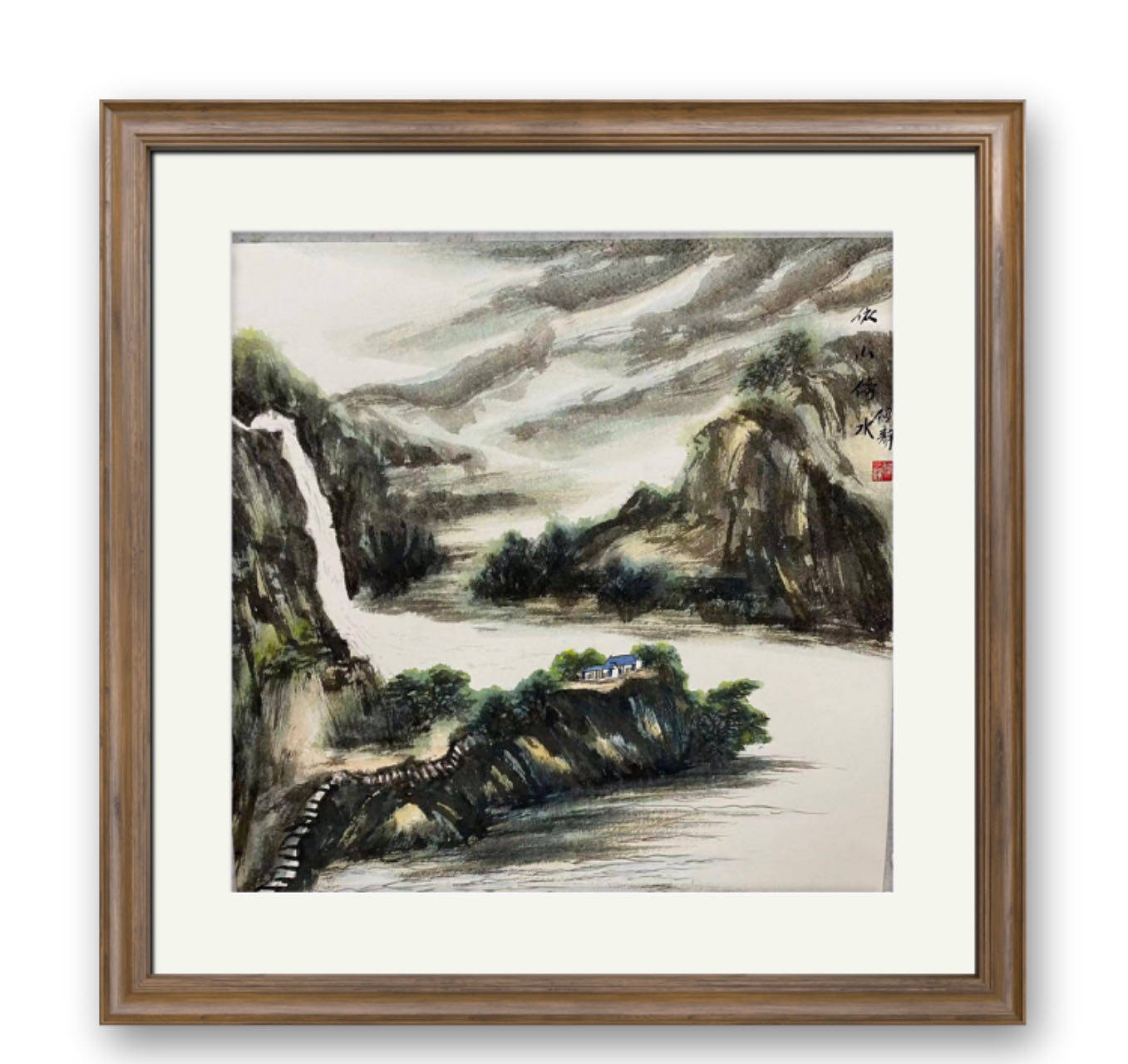 春满十笏园陈墨国画师生展何静作品