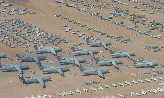 原创亚洲最大的飞机坟场2000多架战机整齐摆放就在中国小县城