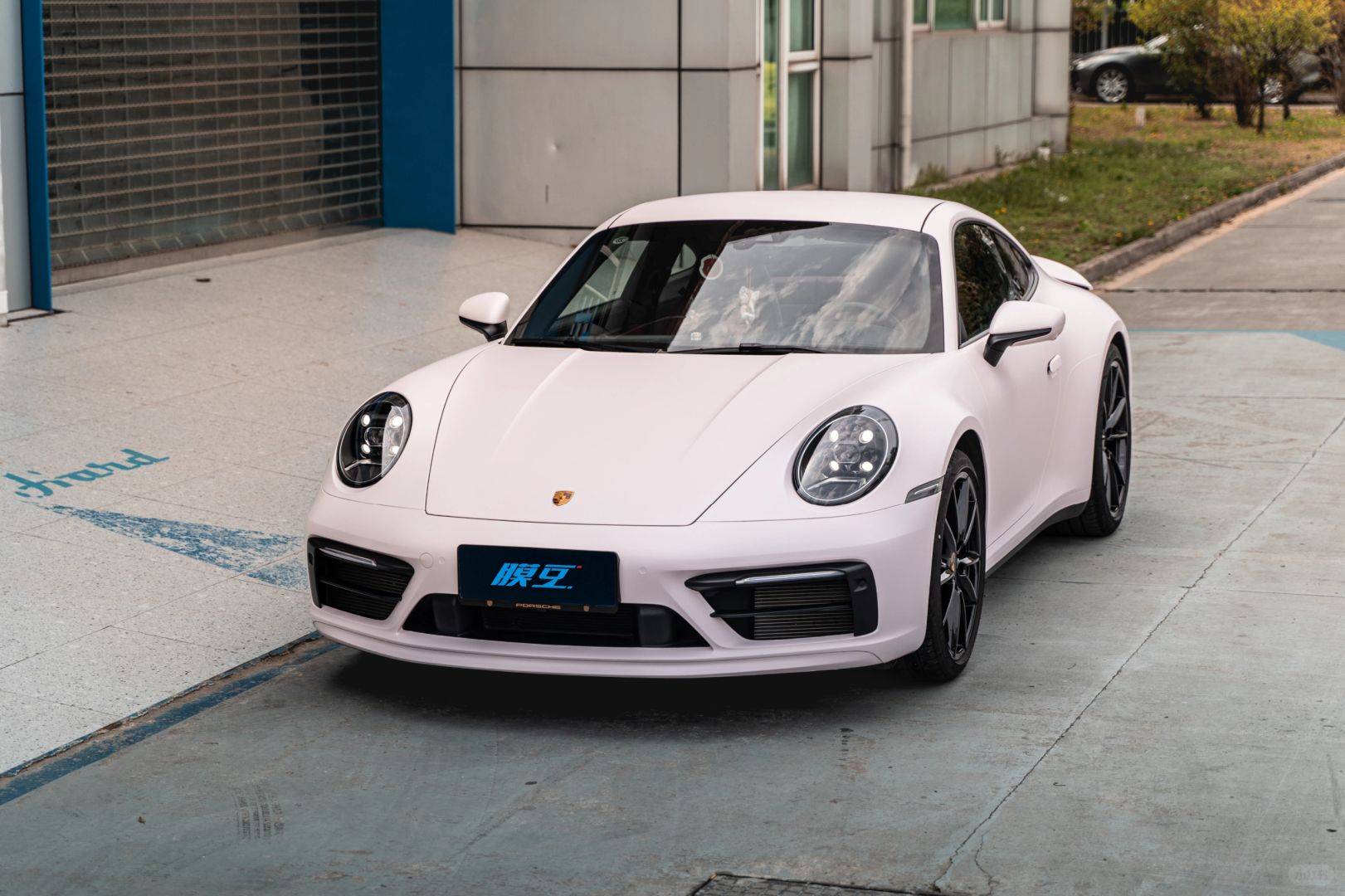 保时捷911lb改色膜消光贝壳粉元气满满的少女心