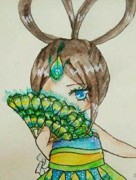 她们的专属叶罗丽手绘是菲灵~狮子座——菲灵水瓶座拥有聪慧,机智的