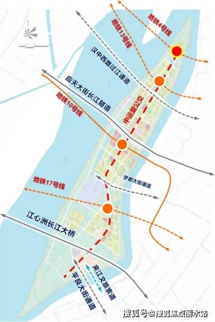 江心洲长江大桥,梦都大街通道(推进中),汉中西路过江通道(规划),南京