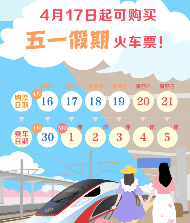 抢票倒计时五一小长假火车票即将开抢