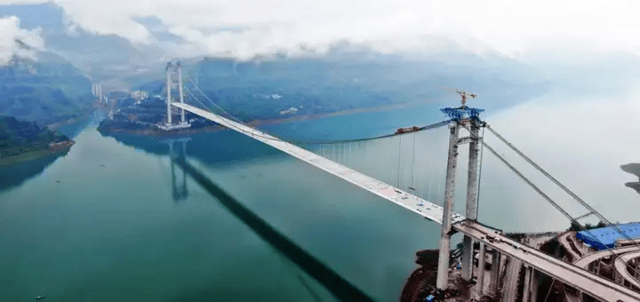 原创天堑变通途重庆这座长江大桥即将通车竟还有人行道相当亲民