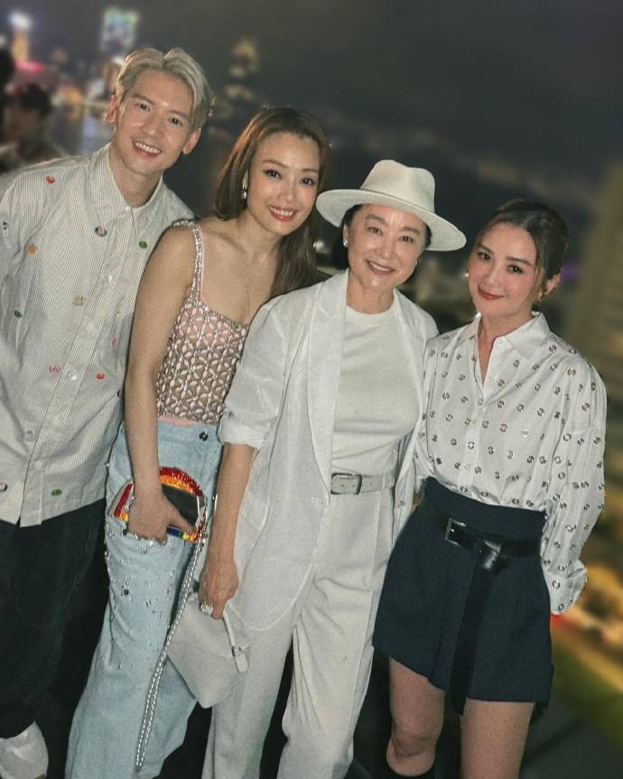 赌王千金何超琼携何超凤,何超仪夫妇,何锶珩参加俞琤的生日会