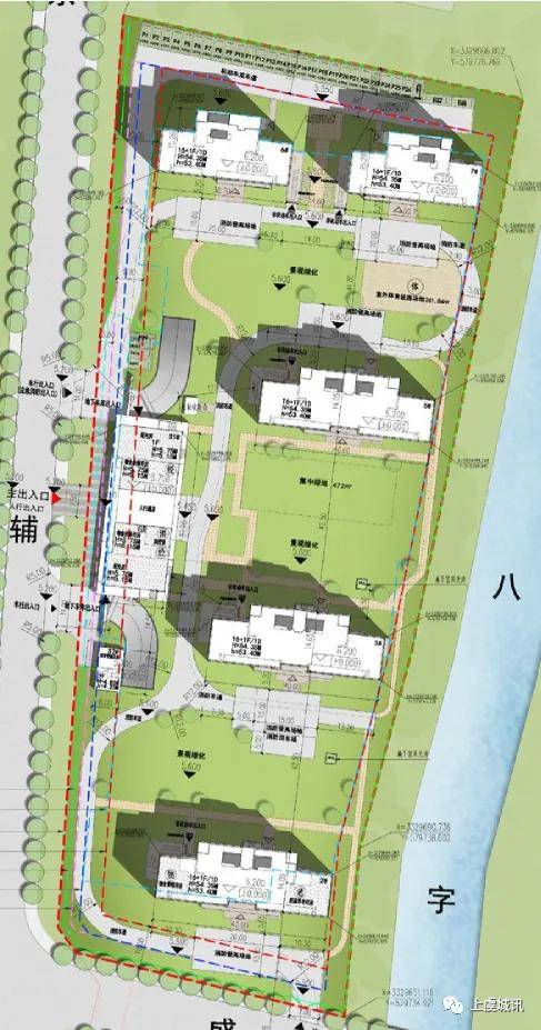 长海大厦后面的地块,也就是盛祥路以南的地块,在设计图中我们可以看到