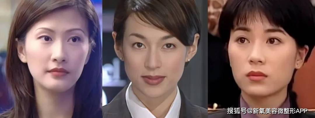 陈慧珊;铃木保奈美;张可颐常以弱化性别的精练短发,职业装造型出现