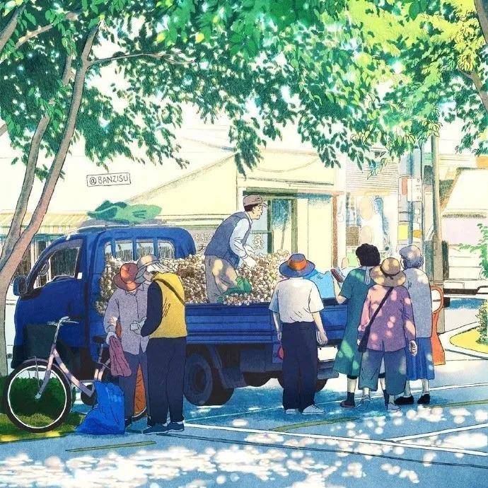 【插画】韩国插画师banzisu:抬头即所见