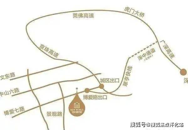 项目紧邻翠亨快线,京珠高速及深中通道博爱路出口,通过南外环,长江路