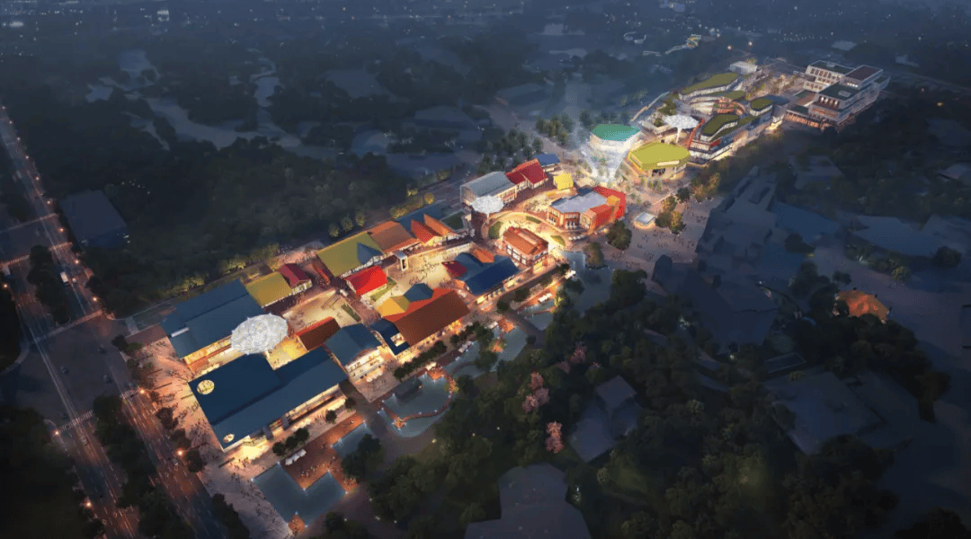 上海乐高乐园配套商业街项目目前已完成工程量的40%左右