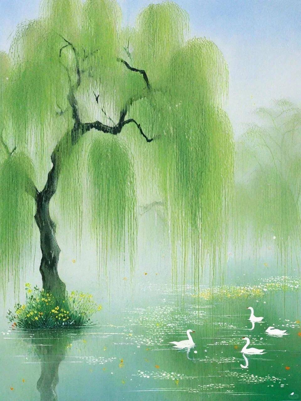 云青青兮欲雨,水澹澹兮生烟.25句唯美诗词:山水清音,陶冶情操