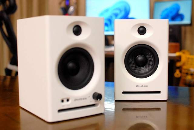 雷登V12高保真有源监听音箱:D类功放驱动,高音如丝,低音震撼