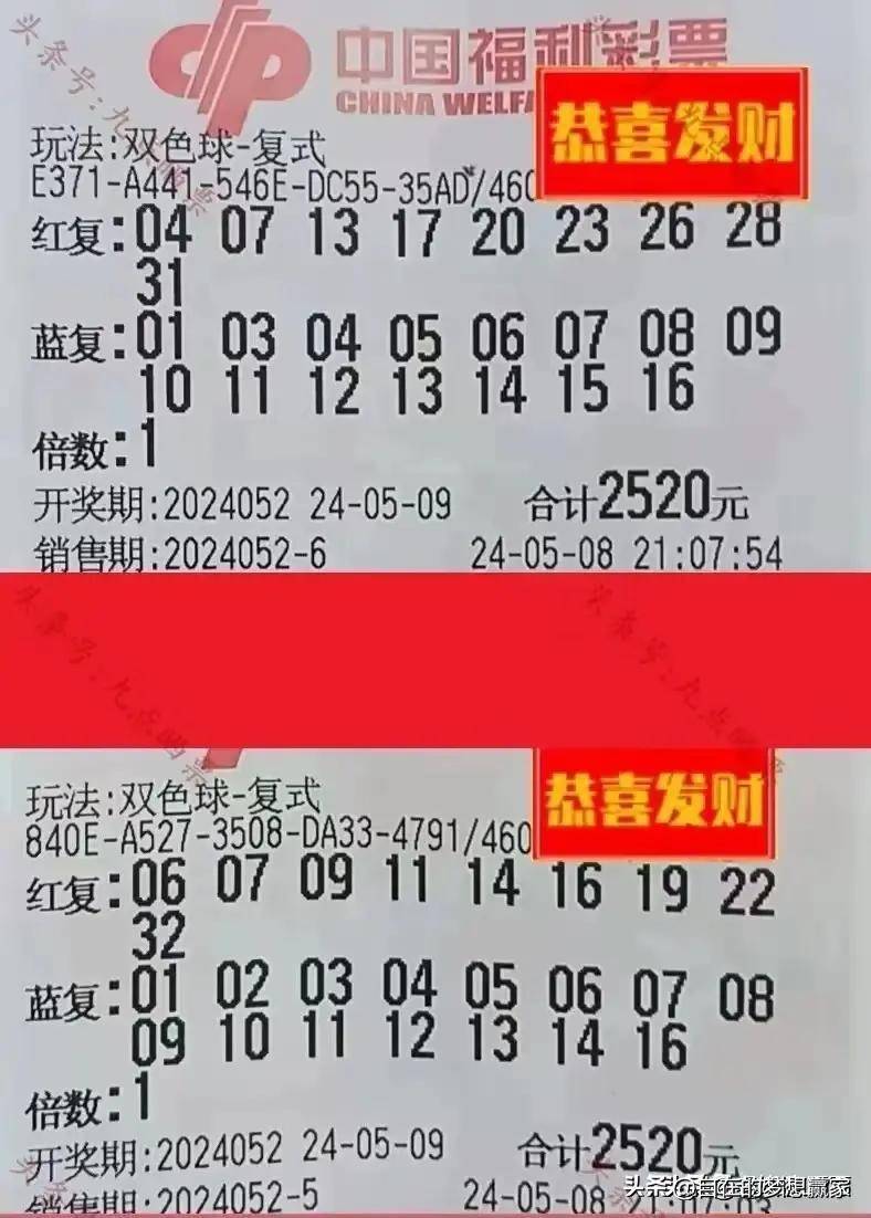 湖北彩民喜中3050万大奖,中奖地址公布!双色球24052期晒票分享