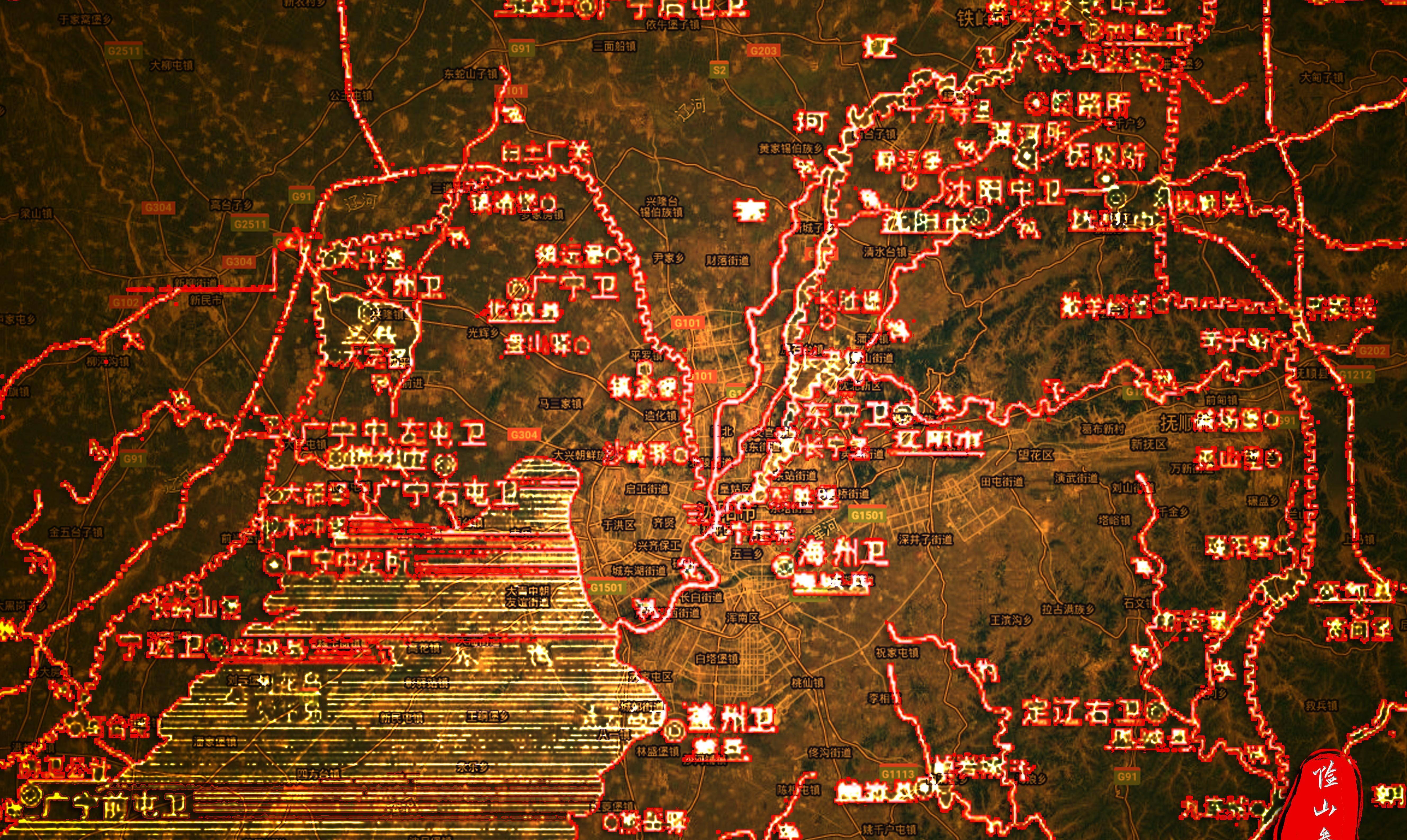 宽甸六堡地形图图片