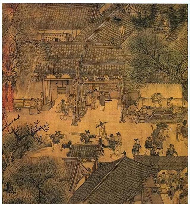 清明上河图放大100倍,发现一个让人尴尬的细节,男子在树下干嘛