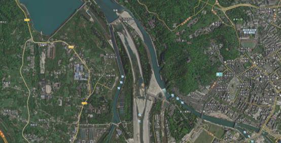 卫星地图看古代3大水利工程,沿用至今,精巧的设计不输现代水利