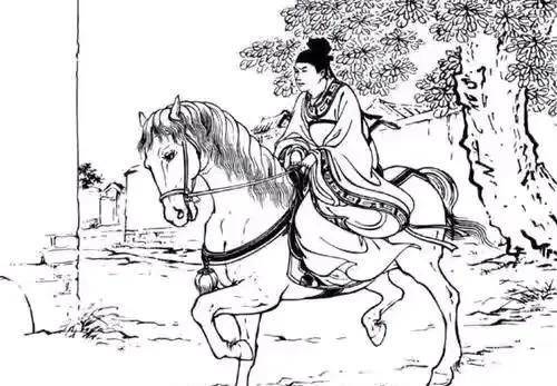 他有一个匹宝马,名叫绝影,是当官的时候以千金购买的,这匹马能日行七