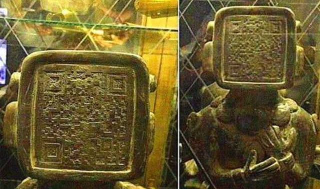 3000年前玛雅人雕像发现"二维码",吸引大量游客,能扫出什么?