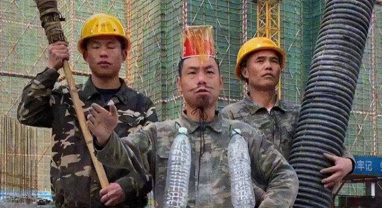 高小健:演技堪比王宝强,农民工在工地苦中作乐成为百万网红