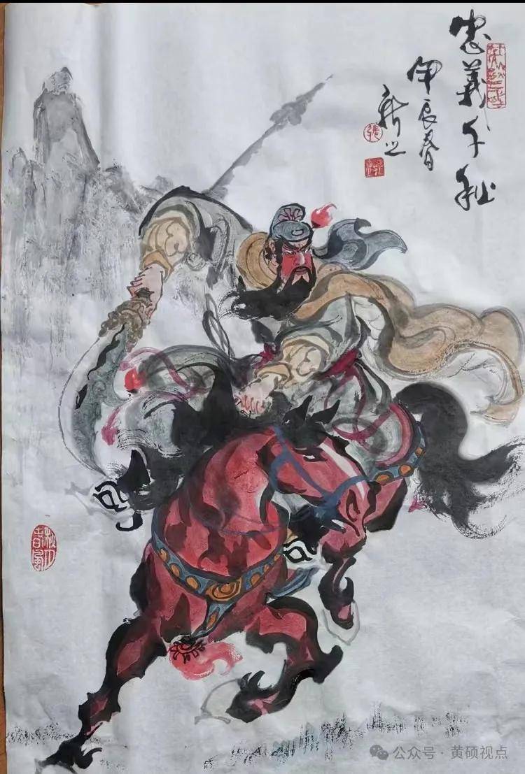 著名水墨画家张新之笔下的《三国》《水浒》英雄谱