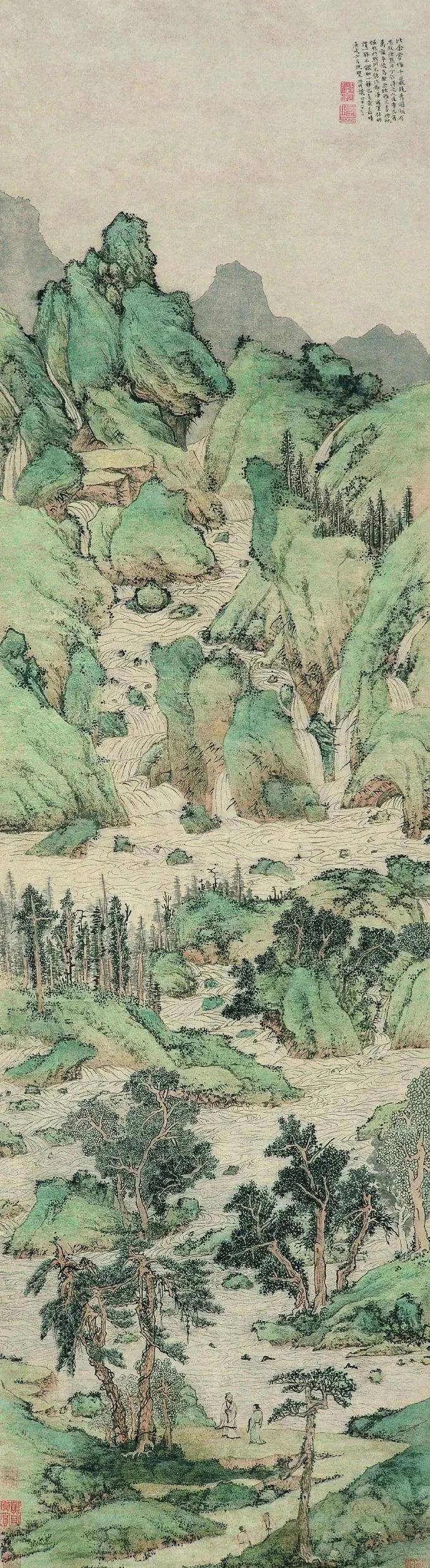 这10幅经典山水图,美极了_沈周_溥儒_玉树