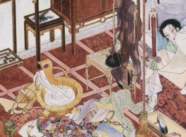 因为在她身后那还新婚没多久的房间的大床上,躺着一位光棍强壮男子