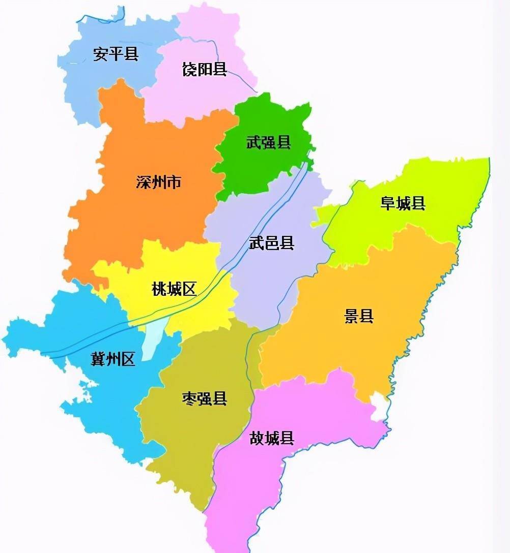 1949年后故城县:曾属于天津专区,和山东进行了一次大"换地"