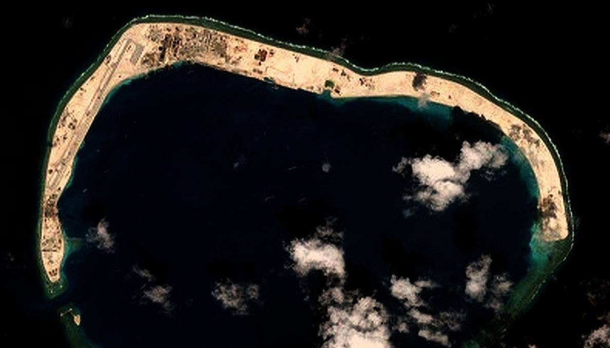 中国南沙七岛随处可见高大密集的树林,上演绿色奇迹仅用8年时间