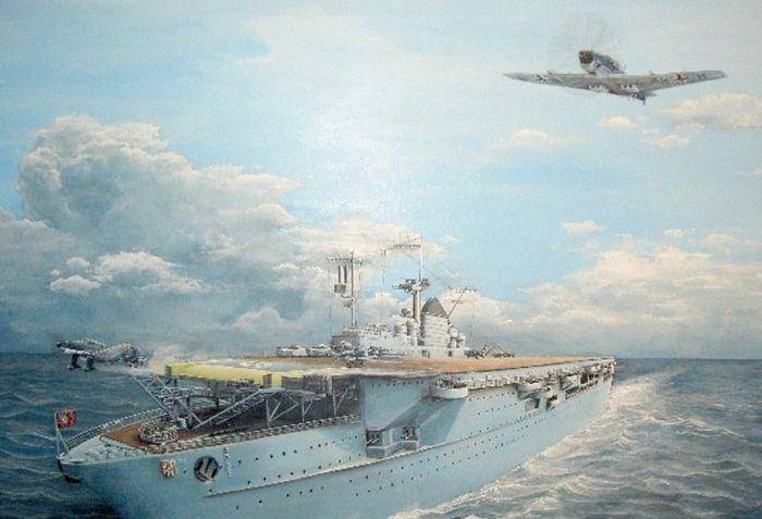 45张照片回顾纳粹"齐柏林"号航母一生:沉没三次的帝国明星