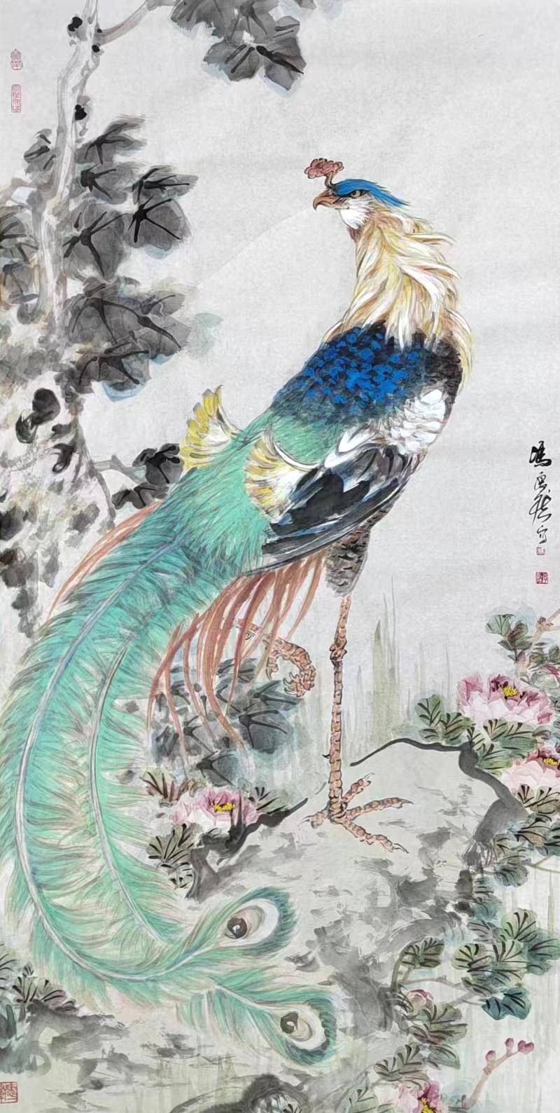 为王雪涛先生再传弟子,拜天津书画名家殷龙先生门下,又经王书平先生