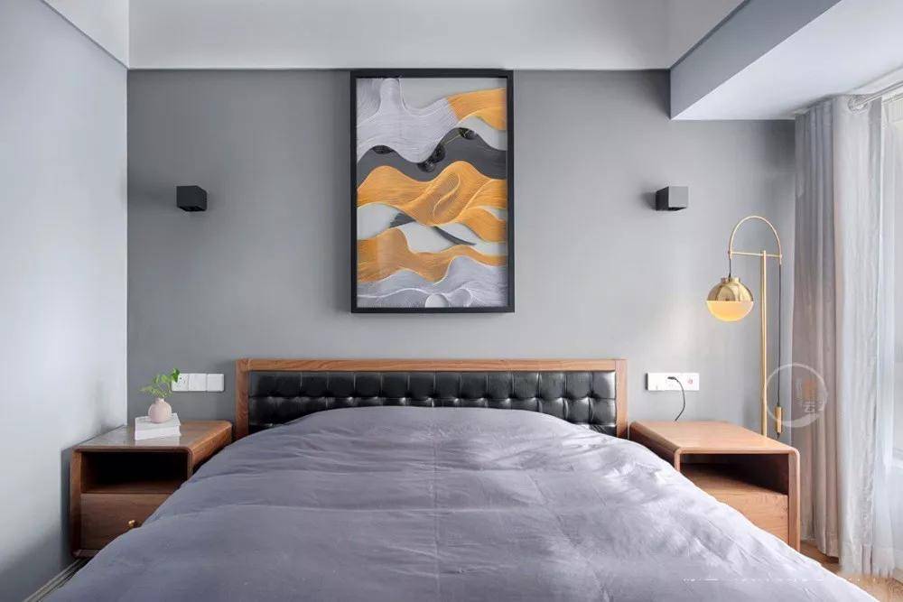 卧室墙面刷灰色漆,简约舒适,又有气质!