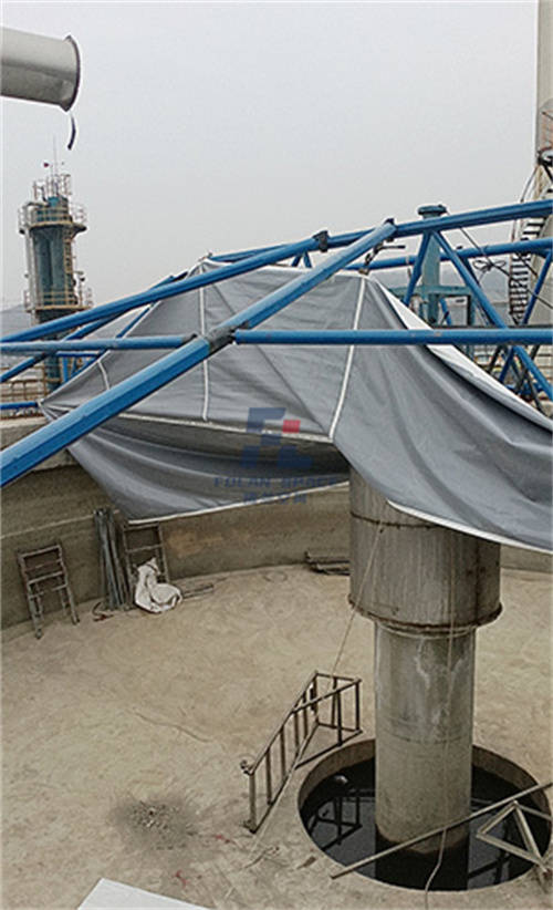 升级改造,污水池反吊膜加盖新颖又环保