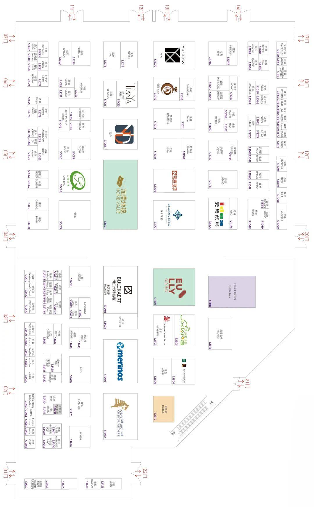 上海地材展展馆分布,平面图,会议日程,免费门票