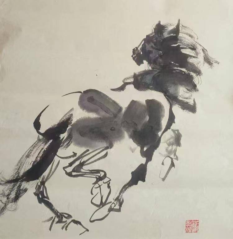 蒲敦煌先生受徐悲鸿画马影响最大的,或者说传承了徐