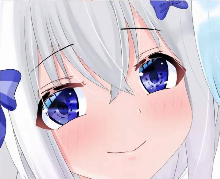 创建叠加层以强调亮区和暗区因为头发在眼睛前面的,所以头发稍微有点