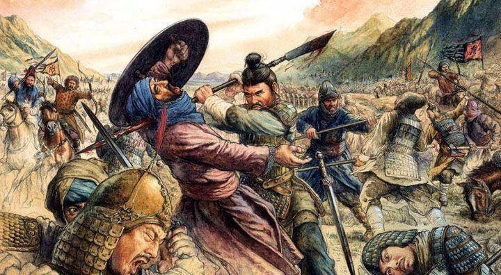 苻坚看斗嘴不行,就拿出一领锦袍,让使臣送给慕容冲,并带了一份诏书