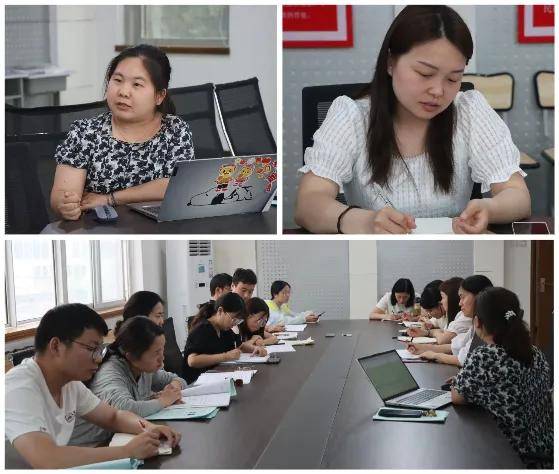 5月27日,郑州经开区致远中学召开第十四周备课组长工作会议