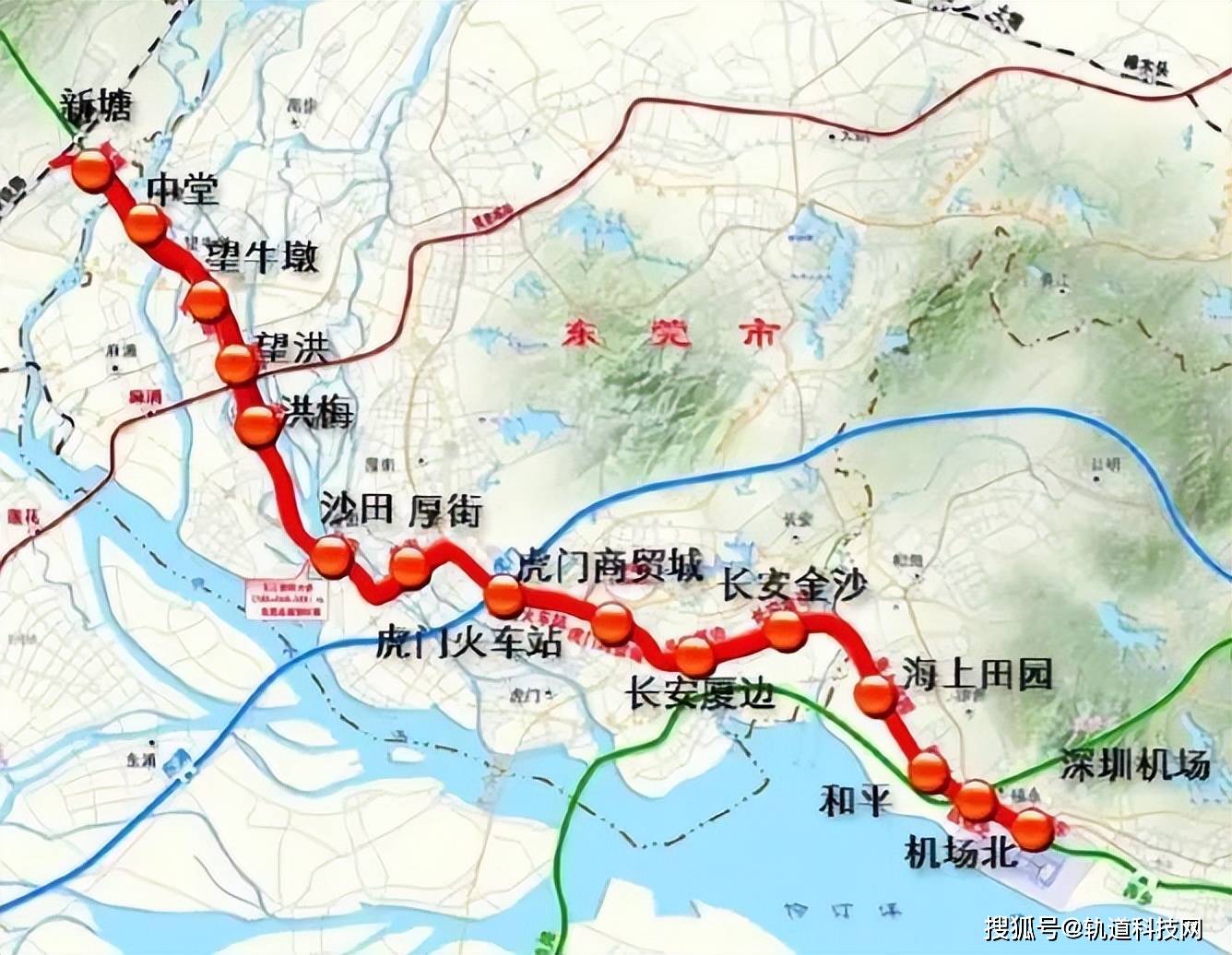 深圳至东莞轻轨线路图图片