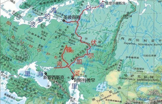 由于出海受到制约,俄罗斯人开凿运河,沟通了五大水域_海峡_大洋_里海