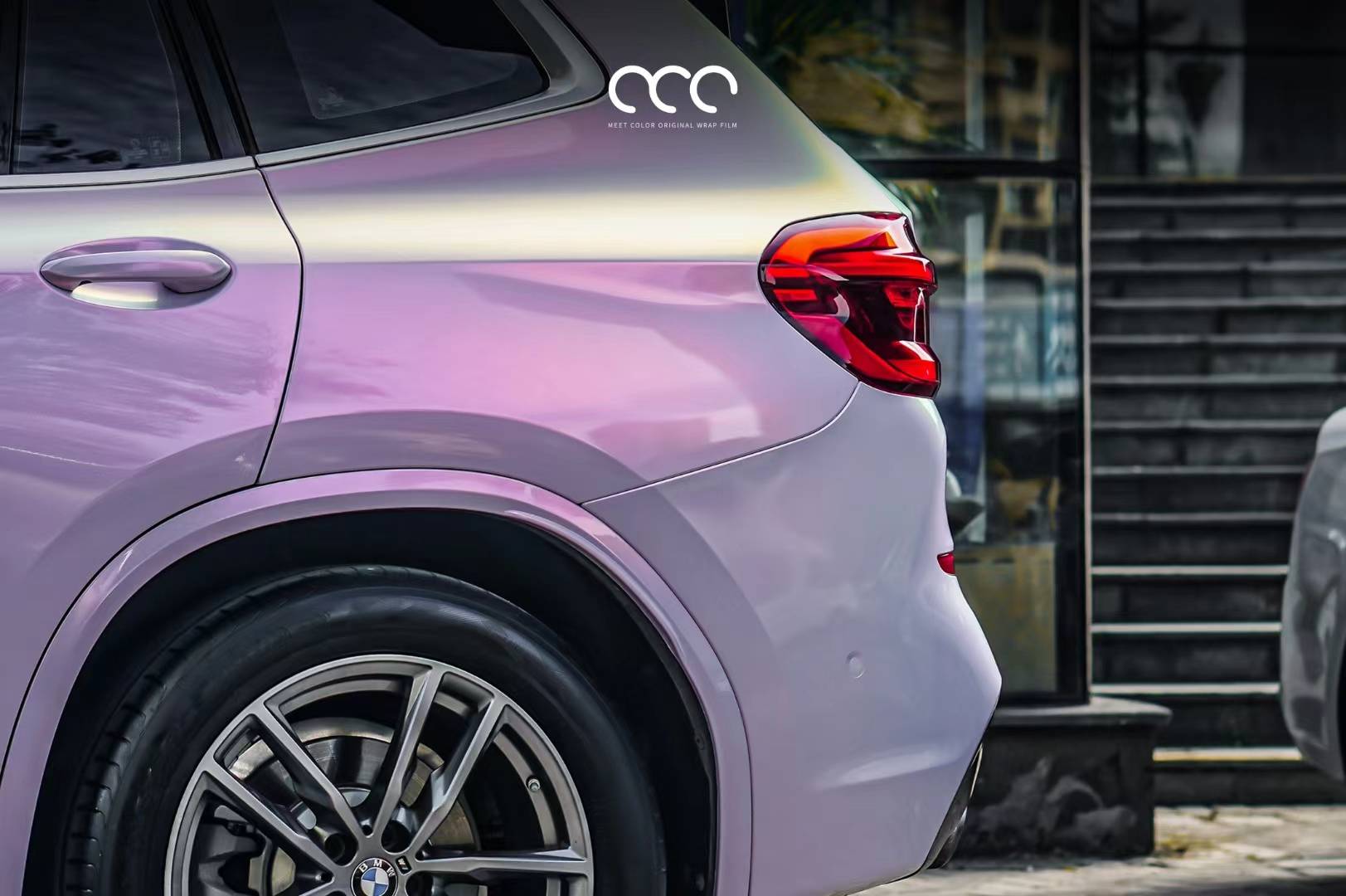 【漫彩】宝马x3中金星空粉改色膜,细粉中带金温柔的调调