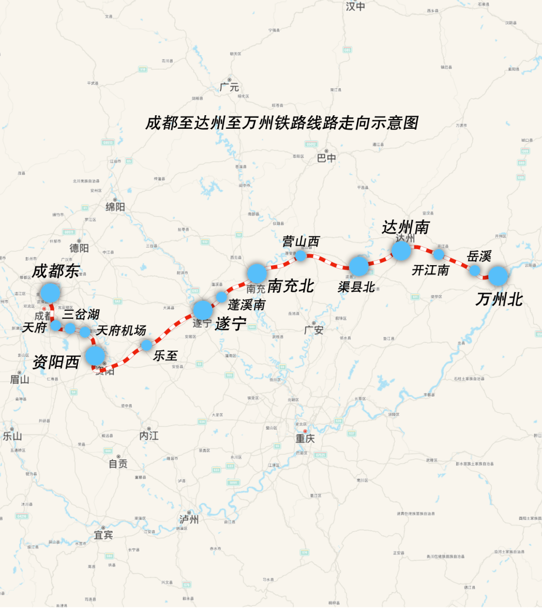 撸起袖子加油干,重庆太拼了,在建高铁竟然多达6条,全是时速350