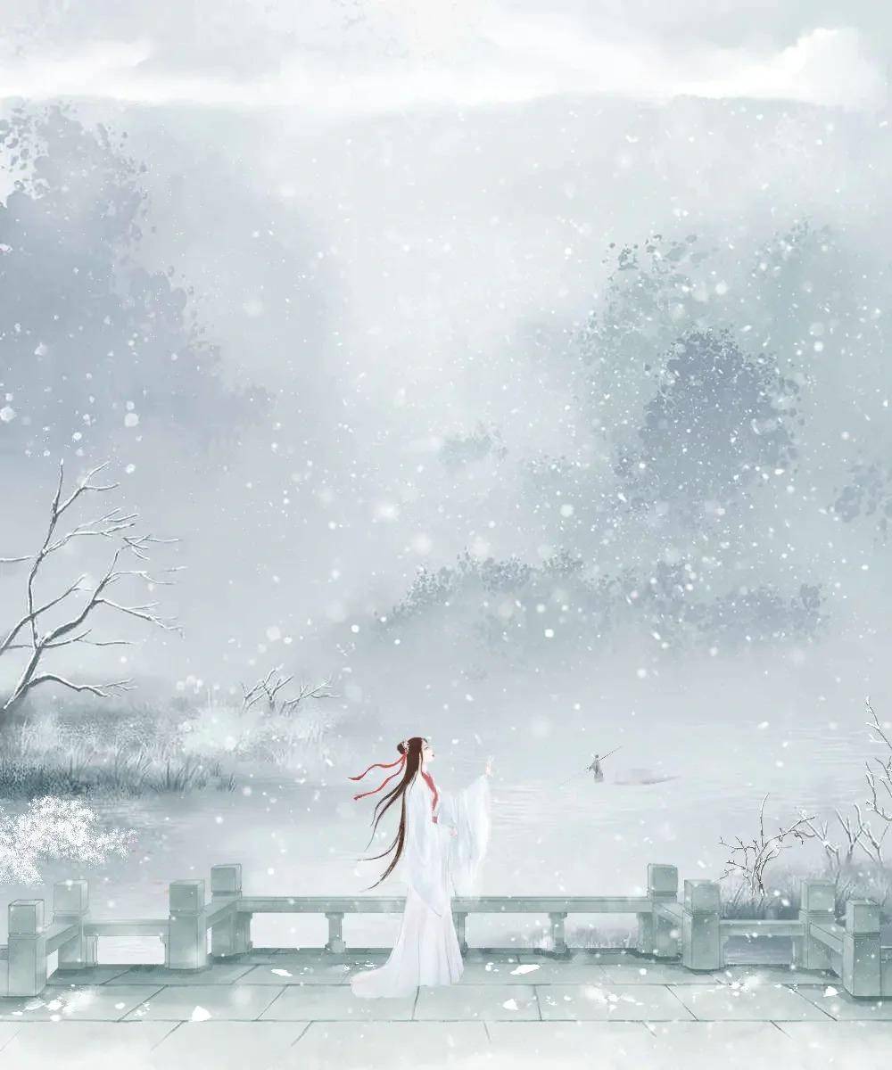 檐流未滴梅花冻,一种清孤不等闲.6首诗词,冬天雪地,人间深情