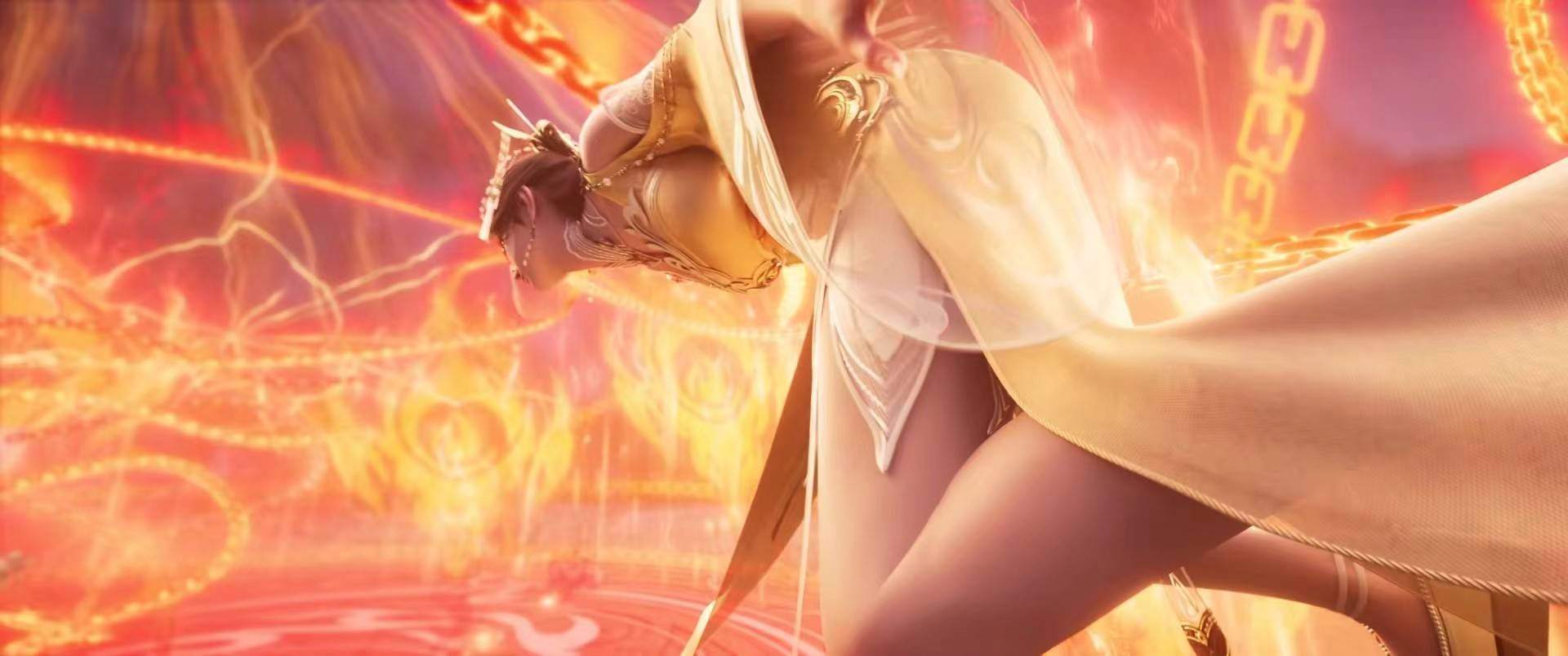 金瓶儿被困,玉腿太性感,一个角度险走光,还对鬼厉许了一个承诺