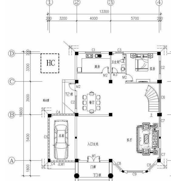 35万建成三层豪华别墅,车库,旋转楼梯一样都不能少